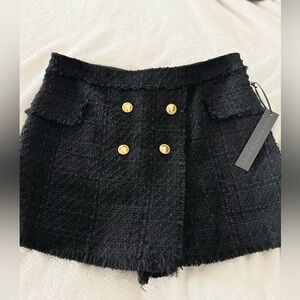 🖤🖤NWT- HOUSE OF HARLOW 1960 WOOL BLACK SKORT SZ M🖤🖤